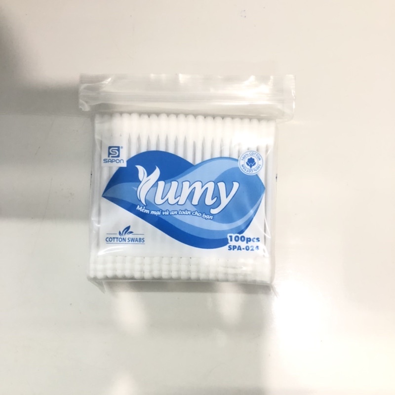 Tăm bông trẻ em và Tăm bông người lớn Thân nhựa, thân gỗ, thân giấy Niva, Yumy