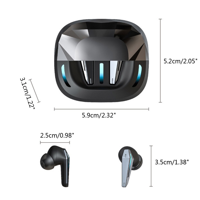 Tai Nghe Trùm Đầu Chơi Game Không Dây zzz IPX5 Chống Nước 5.1 Giảm Tiếng Ồn Và Phụ Kiện