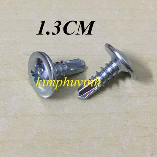 1.3cm - 100 CON VÍT ĐUÔI CÁ ĐẦU DÙ - VÍT SÀN DÙ 1P3