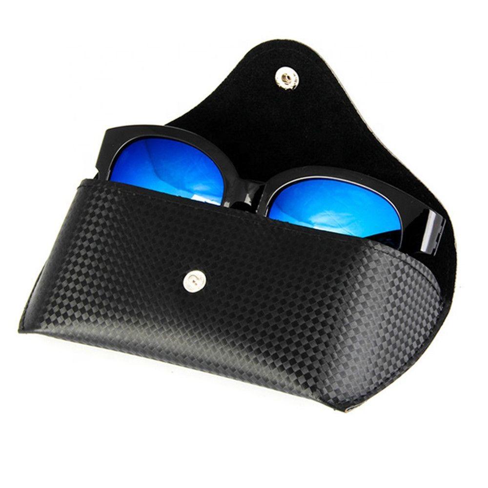 Hộp Đựng Mắt Kính Chất Liệu Da PU Mềm Có Nút Cài Thời Trang Cho Nam Và Nữ