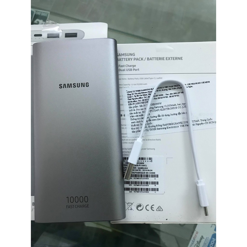 Pin dự phòng samsung EB-P1100 10.000mah chính hãng