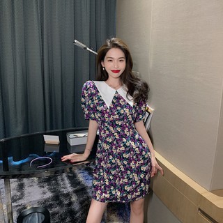 Đầm Hoa Tím Thời Trang Thanh Lịch