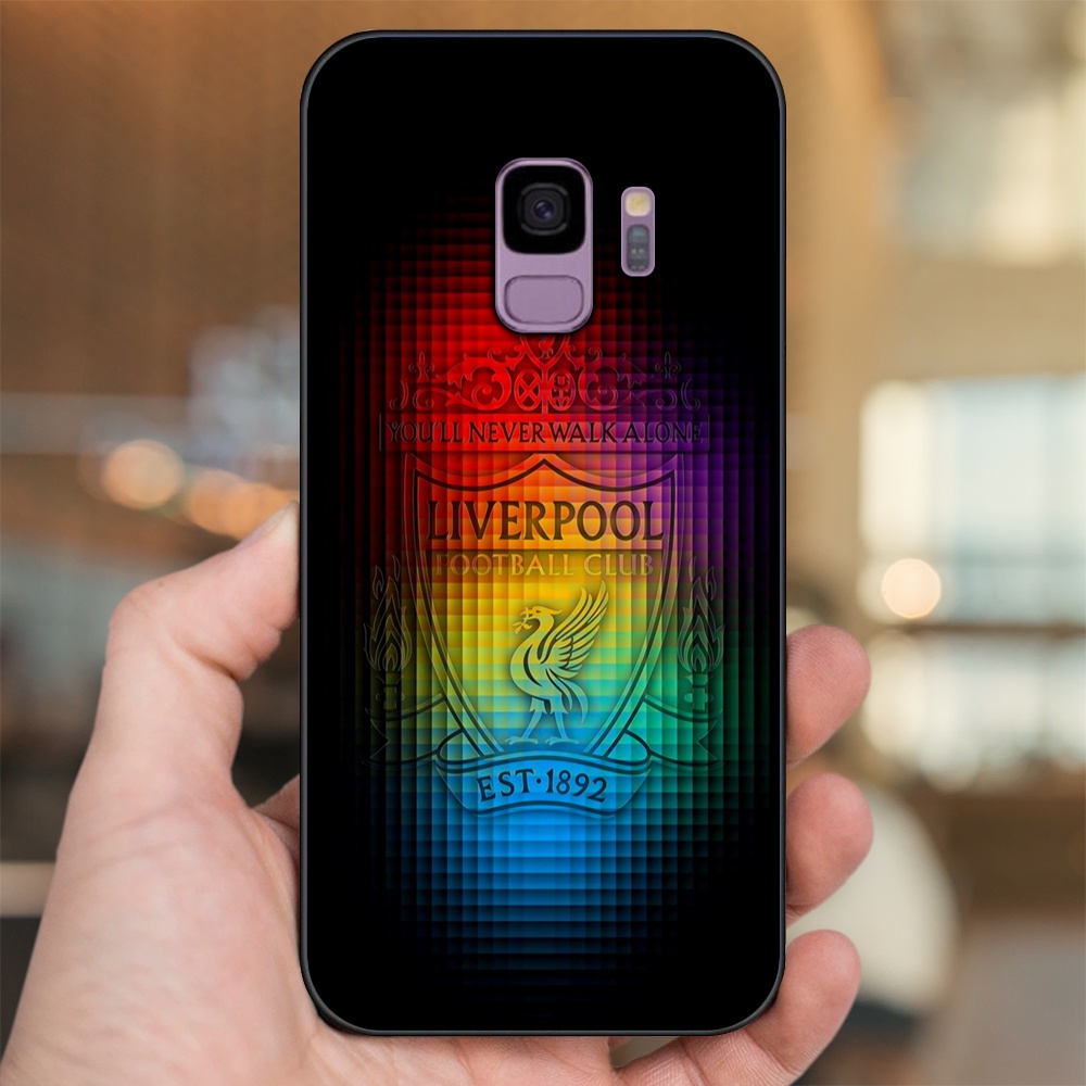 Ốp lưng Samsung S9 viền đen in hình Liverpool FC