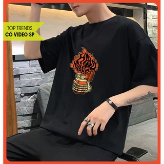 ÁO THUN TAY LỠ UNISEX LUCK FLAME