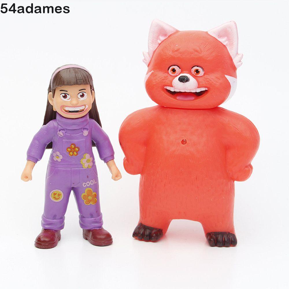Set 5 Mô Hình Gấu Trúc Đỏ Dễ Thương Dùng Để Trang Trí