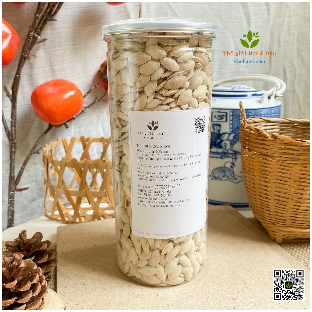 1KG Hạt bí Hùng Ký rang tayFREESHIPHạt bí ngô tự nhiên