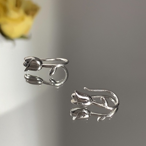 Hoa tai Tulip Hoa tai nữ hàn quốc đơn giản chất lượng cao