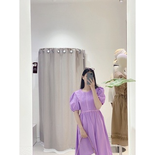 Đầm midi tay phồng line ngực AfterBefore