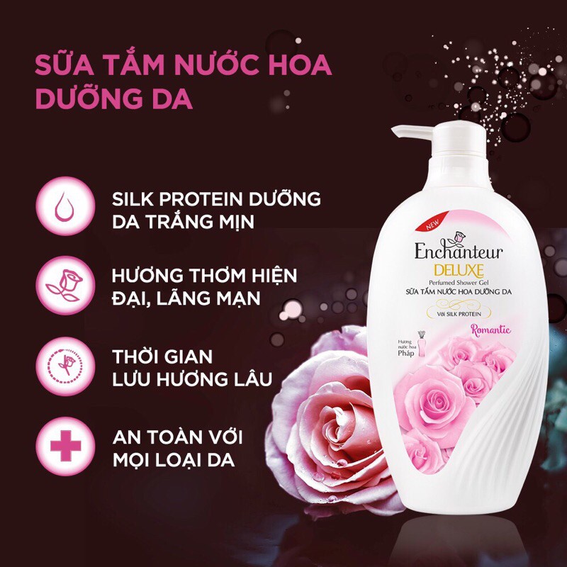 Sữa Tắm Enchanteur Hương Nước Hoa 650gr