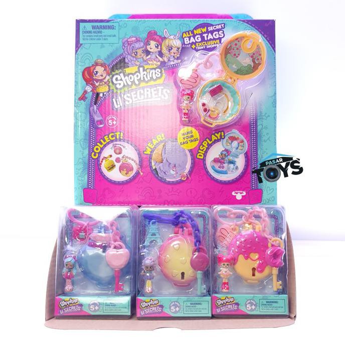 Shopkins Thẻ Treo Túi Xách Series 3 - Phô Mai