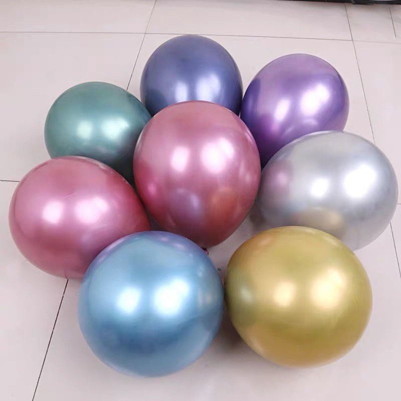50 Cái Bong Bóng Chrome - Bong Bóng Siêu Nhũ Giá Tốt