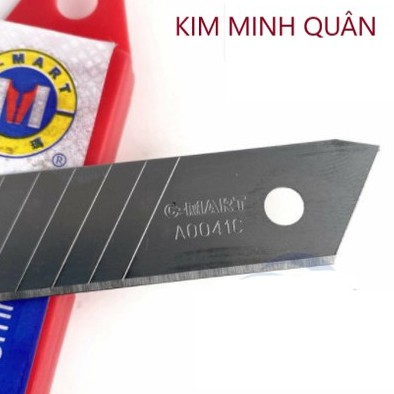 Lưỡi dao rọc giấy , lưỡi dao đa năng 7 rãnh và 14 rãnh 100x18x0.5mm A0041C CMart