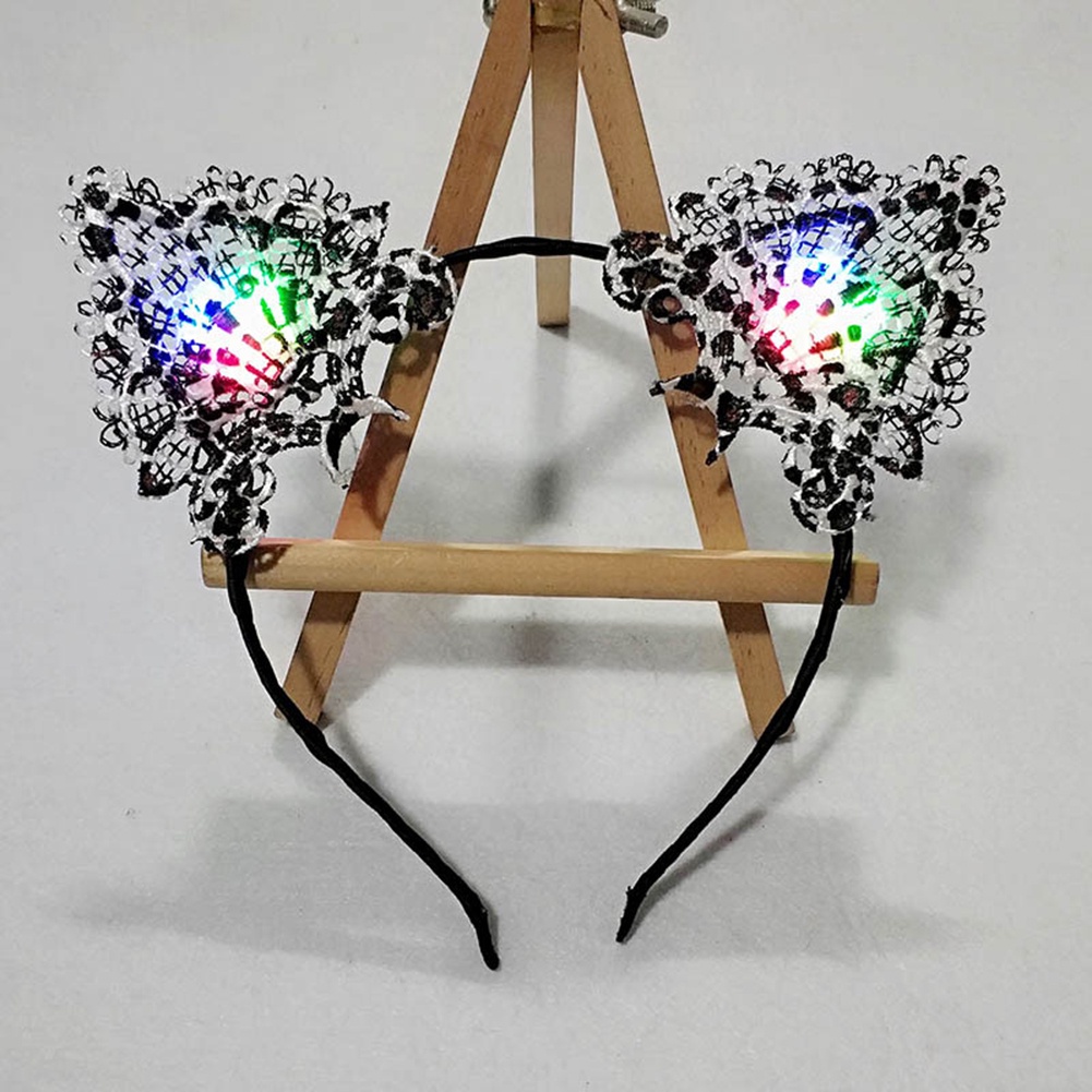 Cài tóc tai mèo có đèn LED độc đáo