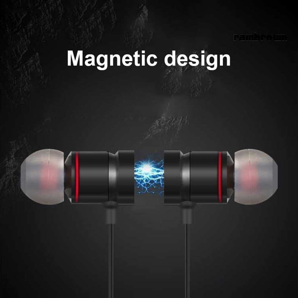 /REJ/ Y10 Magnetic Wireless Bluetooth In-Ear Earphone Stereo Sports Headphone with Mic