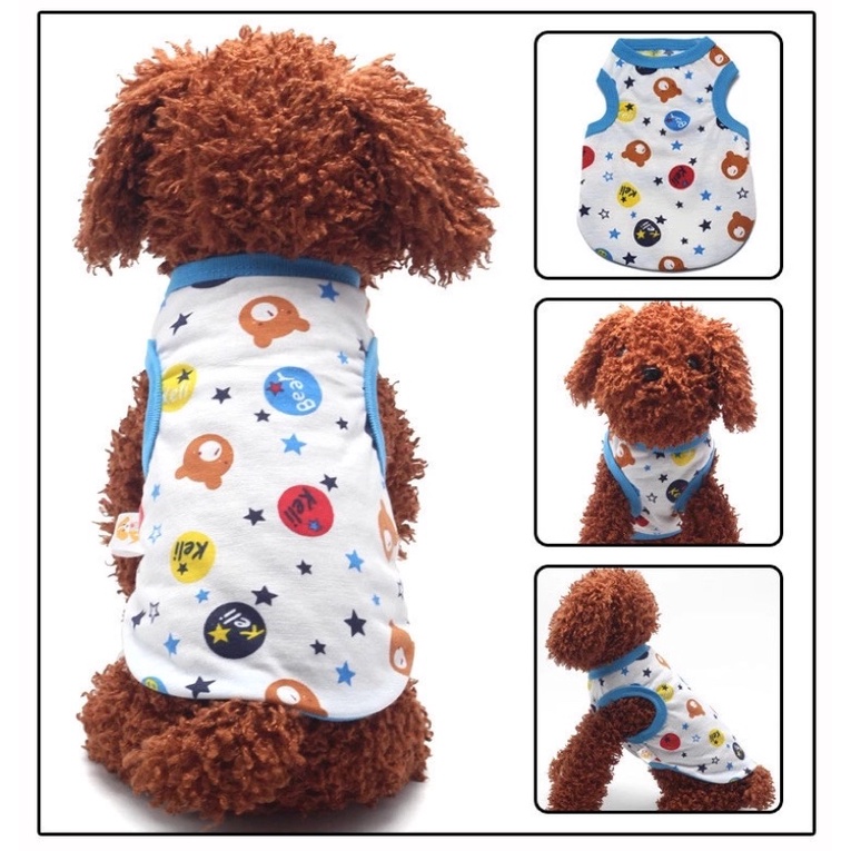 ÁO THUN MỎNG BA LỖ DỄ THƯƠNG CHO THÚ CƯNG