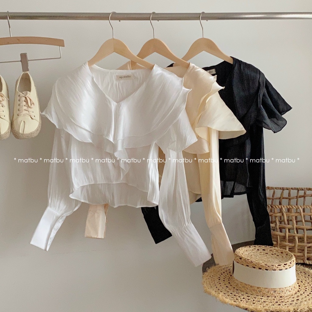 Áo Kiểu TD Cổ V Bèo