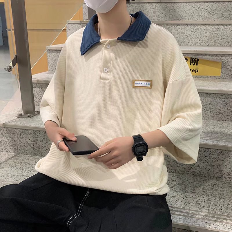 Áo polo Ngắn Tay Thời Trang Mùa Hè Hàn Quốc Dành Cho Nam