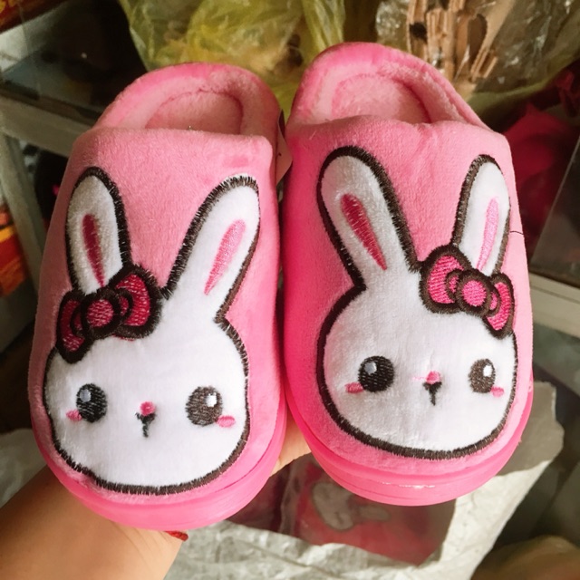 Dép bông thỏ cho bé ( size lớn)