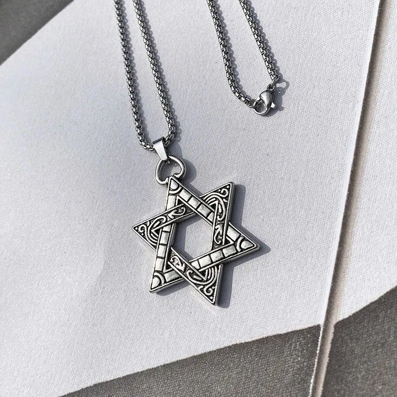 Vòng cổ Hình Ngôi Sao May Mắn Phong Cách hip hop Thời Trang Cho Nam Và Nữ