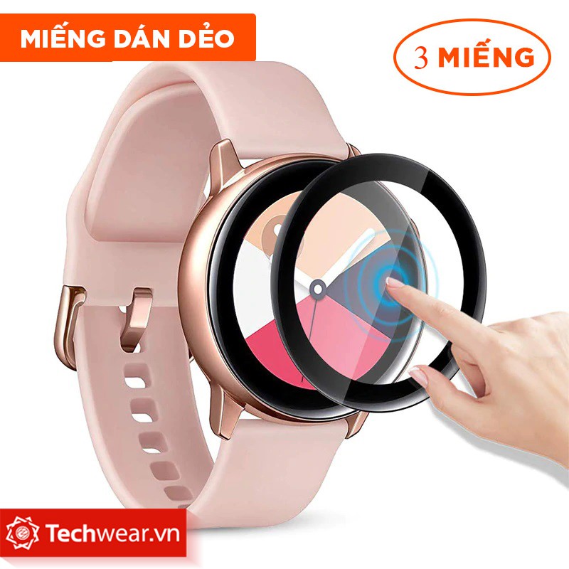 Bộ 3 miếng dán PPF full màn hình cho Samsung galaxy Watch Active 2 40mm 44mm / Galaxy Active 1