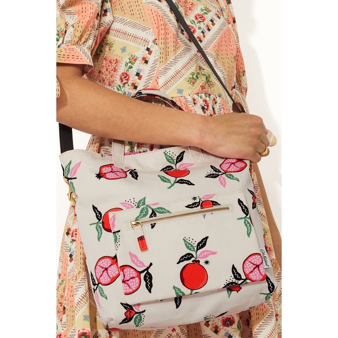 Cath Kidston - Túi đeo chéo 2 mặt/Reversible Cross Body - Pomegranate - Cream -1048711