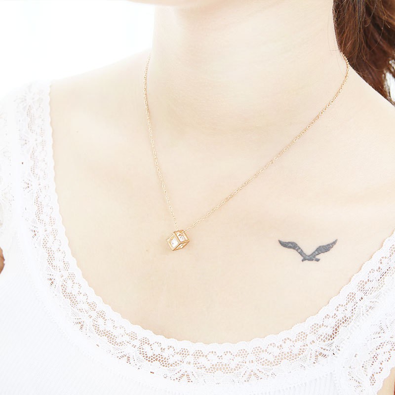 Dây chuyền đính đá DC03 100% titan nguyên chất không gỉ nhiều mẫu tuỳ chọn thời trang thanh lịch 2021 cho nữ