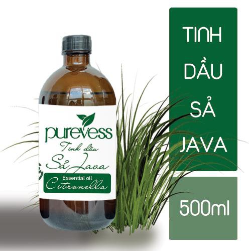 Đèn nến xông tinh dầu + Tặng tinh dầu Sả Java PUREVESS 5ml