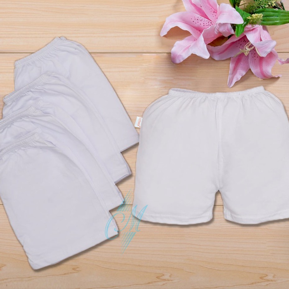 Quần đùi ngắn sơ sinh Bossini 100 cotton thấm mồ hôi size 3 - 20 kg cho bé trai, bé gái