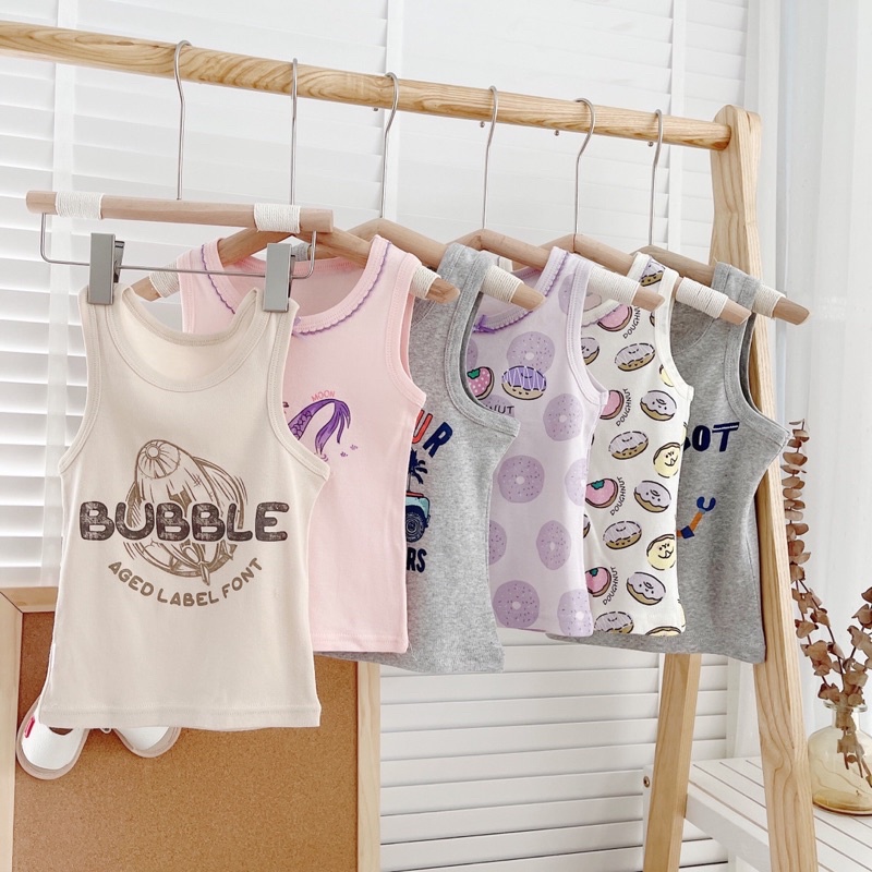 (Xả kho)Áo ba lỗ cotton Quảng Châu cho bé 1-7 tuổi