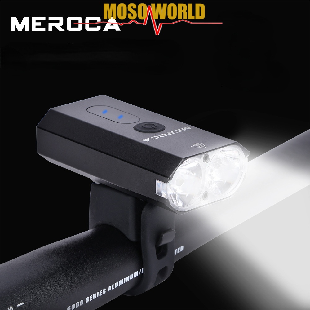 Đèn pha xe đạp MOSOWORLD  QL460-40LM 1500mAh siêu nhẹ chống nước tiện lợi