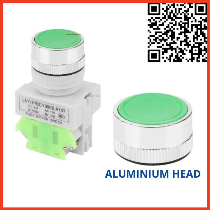 Công tắc đề LAY37-11 nhấn nhả phi 22mm không đèn màu xanh, màu đỏ màu vàng giá tốt