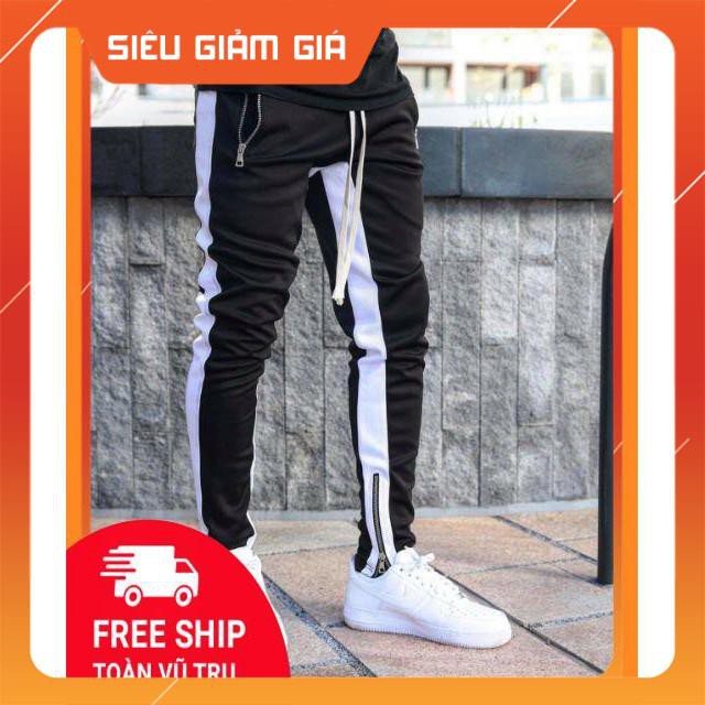 [Hình thật] Quần Track pant 2 line Unisex