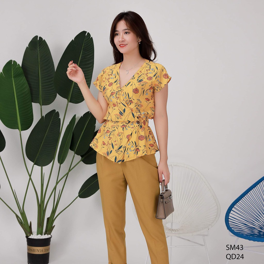 Bộ Đồ Công Sở Nữ Đẹp - Phố Fashion - Chất đũi lụa cao cấp - KĐ280
