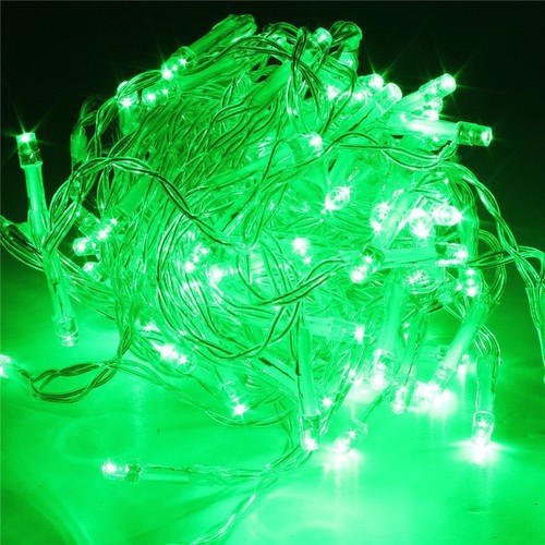 Dây Đèn Led Chớp Màu Xanh Lá Cây Bóng Tiêu Dài 4m