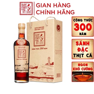 Nước mắm Tĩn nhãn đỏ độ đạm 40N chai thủy tinh 500ml rin nguyên chất truyền thống sạch