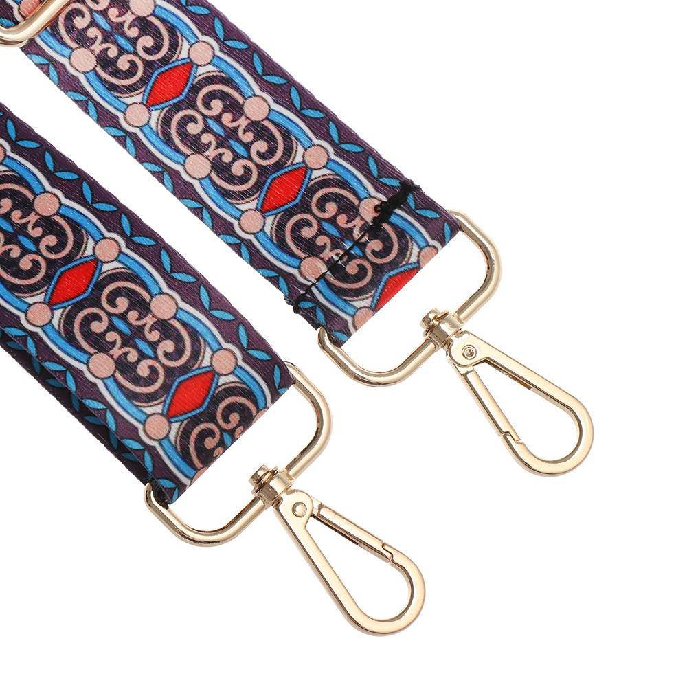 Dây Đeo Túi Xách Họa Tiết Thổ Cẩm Màu Cầu Vồng Có Thể Điều Chỉnh Kích Cỡ