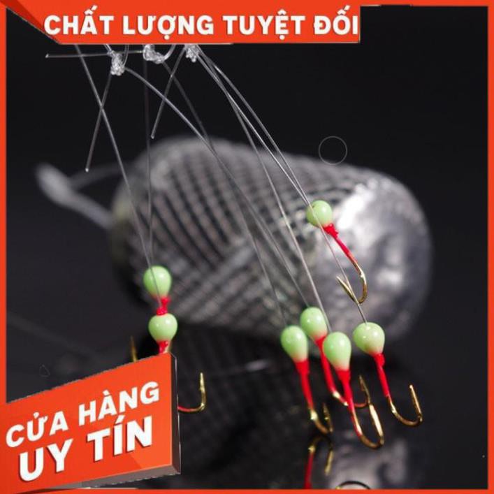 [ XẢ HÀNG ] Bộ Thẻo 7 lưỡi câu cá mương [Hàng Đẹp, Giá Tốt] siêu nhạy có rọ sắt - Sanami Fishing