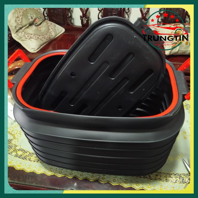 Thùng Đựng Đồ Để Đồ Gấp Gọn Trong Cốp Xe Có Thể Co giản Bằng Nhữa ABS Xe Ô Tô Xe Hơi Dùng Đi Du Lích Dã Ngoại Cắm Trại.
