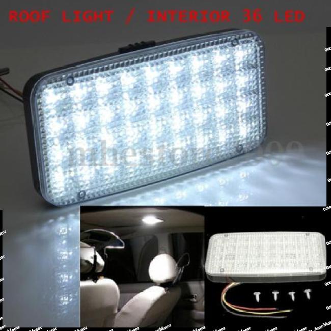 Đèn Led Dc 12v 36 Bóng Gắn Trần Xe Ô Tô Vận chuyển Một Ngày