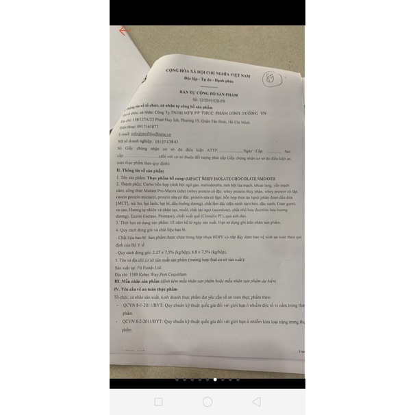 Sữa Tăng Cơ 2Kg ISOLATE My Protein