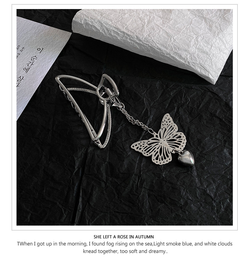 Kẹp Tóc Hình Bướm/Trái Tim Cỡ Lớn Phong Cách Hàn Quốc Cá Tính 22755