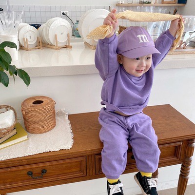 Mũ Lưỡi Trai Thêu Chữ M Cho Bé