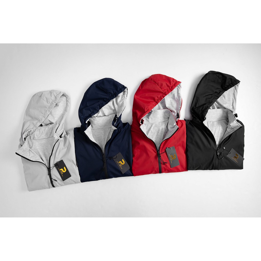 Áo Gió Lót Cotton Vải Vân Gạo Nam Nữ, 2 Lớp, Mũ Tháo Rời, Chống Nước, Chống Gió, Chống Nắng. | BigBuy360 - bigbuy360.vn