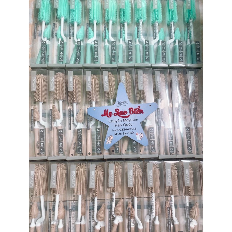 Cọ bình sữa silicon Moyuum Hàn Quốc