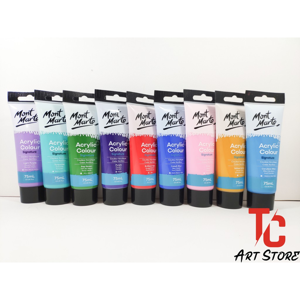 Màu Acrylic Studio Mont Marte Dạng Tuýp 75ml