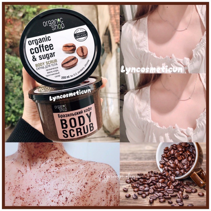 Tẩy tế bào chết ORGANIC COFFEE &amp; SUGAR BODY SCRUB (Body)