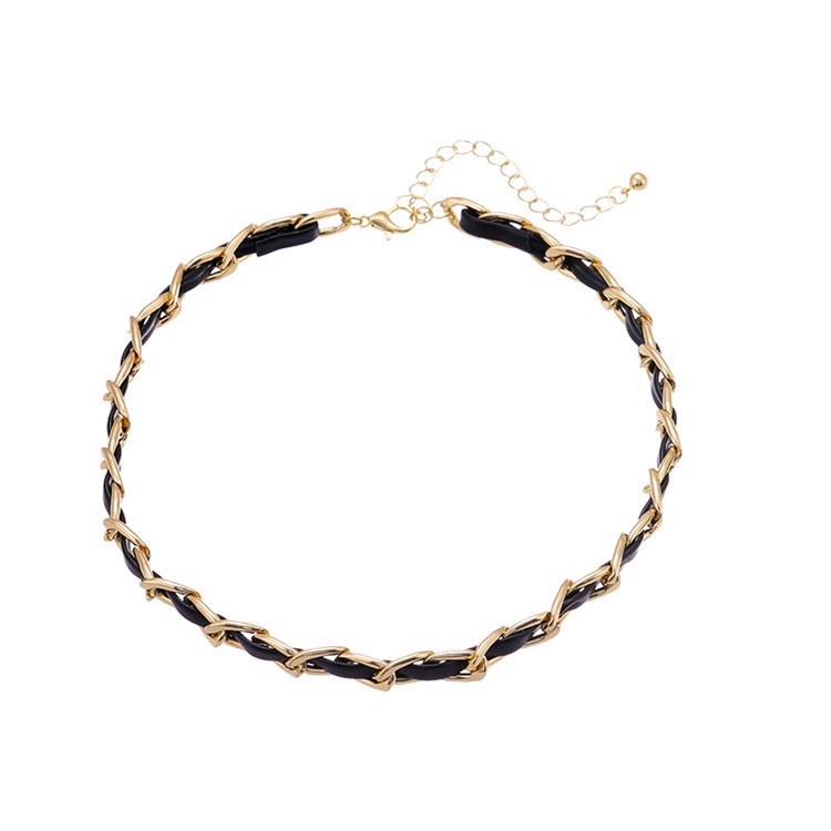 Vòng Cổ Bằng Da Dệt Phong Cách Vintage Thời Trang