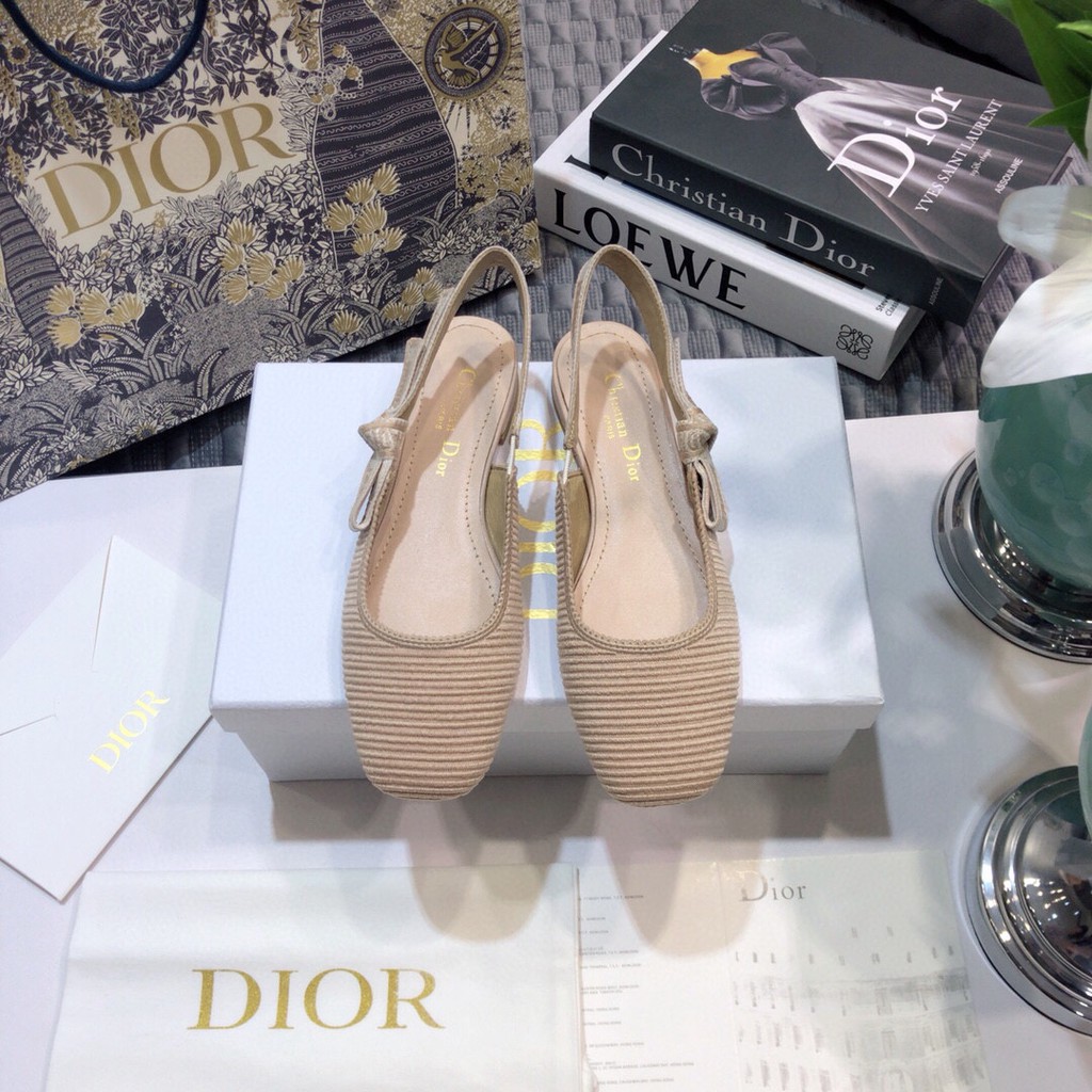 Giày búp bê da thật cao cấp có 2 màu siêu xinh mẫu mới  J'ADIOR Dior CD