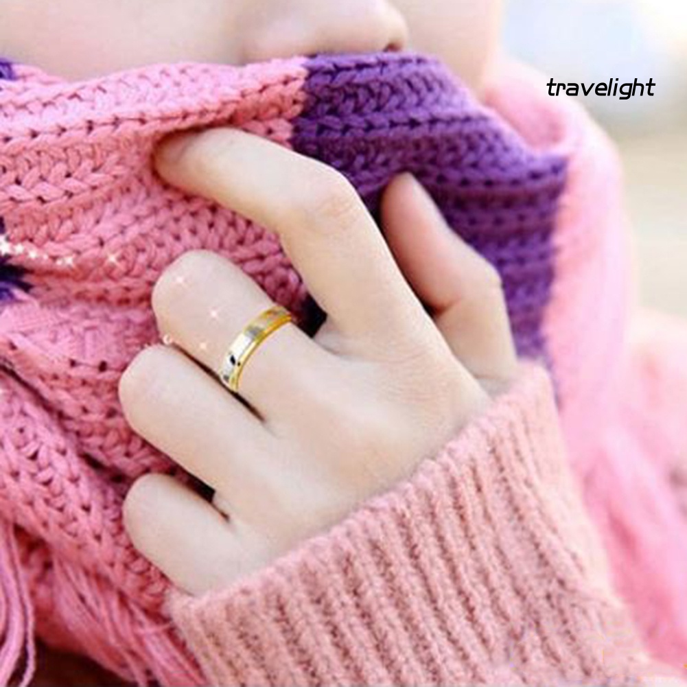[Travelight] Nhẫn Cưới Bằng Thép Titan Thời Trang Cho Cặp Đôi