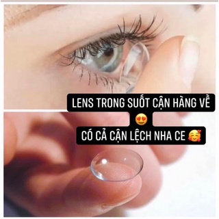 [Kính Áp Tròng] Lens Trong Suốt Cận